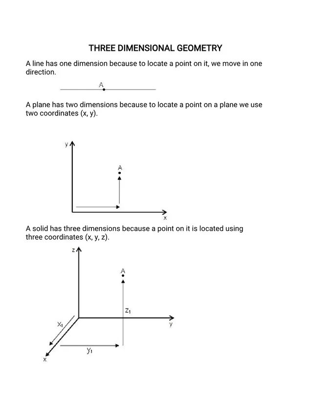 Cover of Senior 3 Mathematics: Three-Dimensional Geometry Notes and Exercises (S3 Mathematics Worksheet)