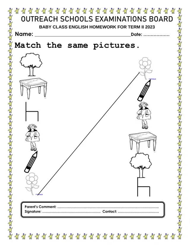 Cover of Baby Class Term II 2023 Homework Pack: English, Maths, Social Development, Health (Baby English Past Paper)