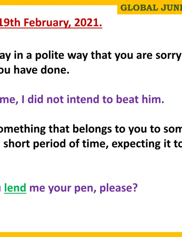 Cover of P.5 English Activity 5: Polite Words (Lend, Borrow, Forgive, Sorry, Thank) (P5 English Past Paper)