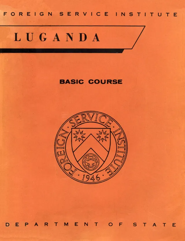 Cover of Luganda Basic Course (Foreign Service Institute, 1968) (Luganda Past Paper)