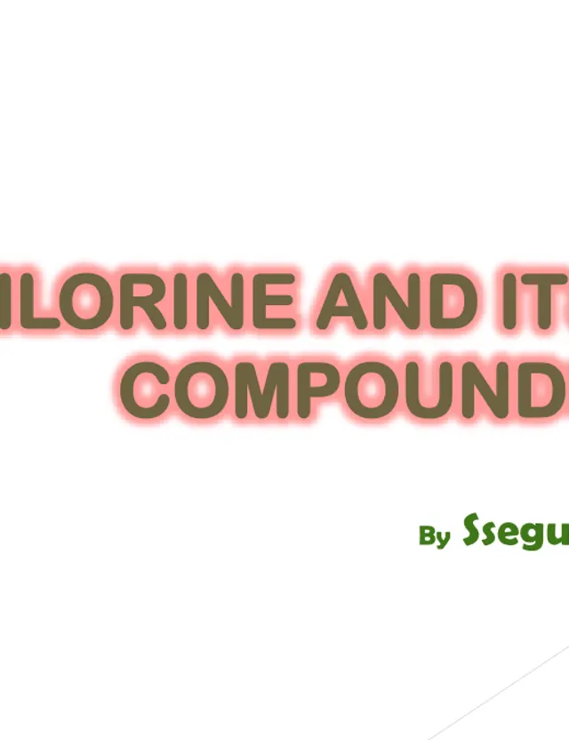 Cover of S3 Chemistry: Chlorine and Its Compounds (S3 Chemistry Notes)