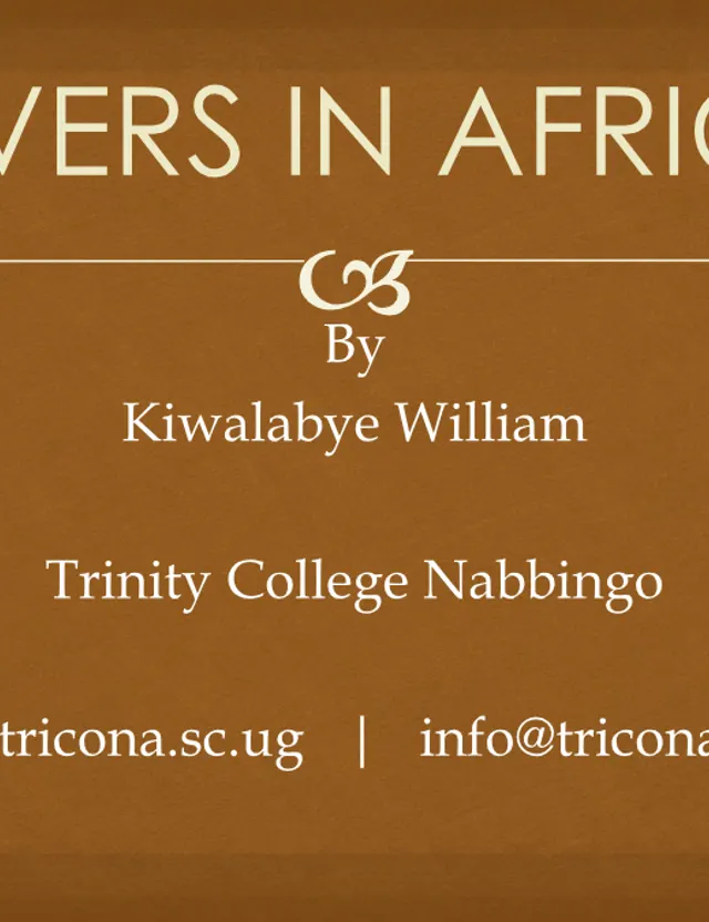 Cover of Senior 3 Geography: River Systems in Africa (S3 Geography Notes)