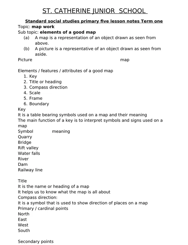 Cover of P5 Social Studies Lesson Notes Term 1: Uganda – Maps, Physical Features, Climate (P5 Social Studies Notes)