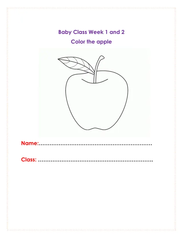 Cover of Baby Class Home Learning Activities – Weeks 1 and 2 (19th May) (Baby Literacy Holiday Package)