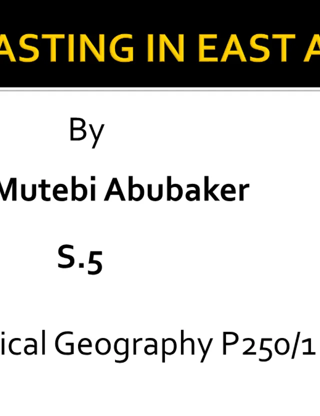 Cover of S5 Geography Notes: Mass Wasting in East Africa (S5 Geography Notes)