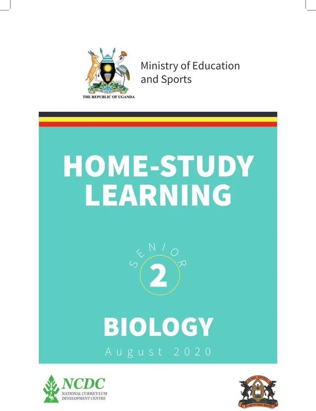 Cover of S2 Biology Home-Study Learning Booklet (NCDC, 2020) (S2 Biology Curriculum)