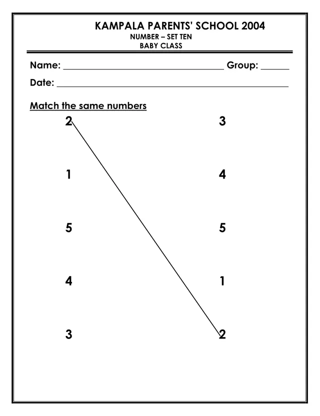 Cover of Baby Class Set Ten Worksheets – Number, English, Reading and Colouring (Baby English Holiday Package)