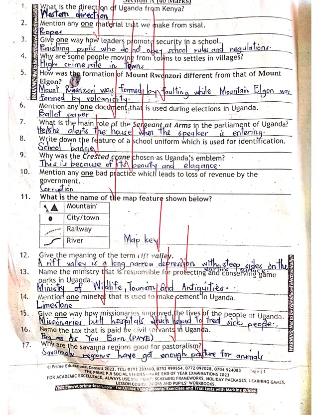 Cover of Primary 5 Social Studies with RE End of Year Exam 2023 (Term 3, Prime) (P5 Social Studies Past Paper)