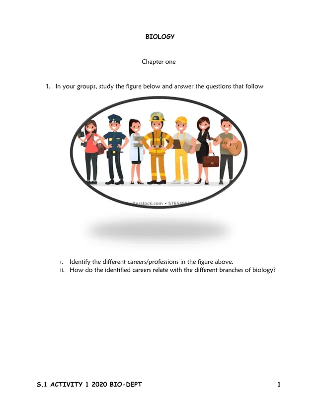 Cover of Senior 1 Biology Activity 1: Life Processes and Cells (S1 Biology Activity)