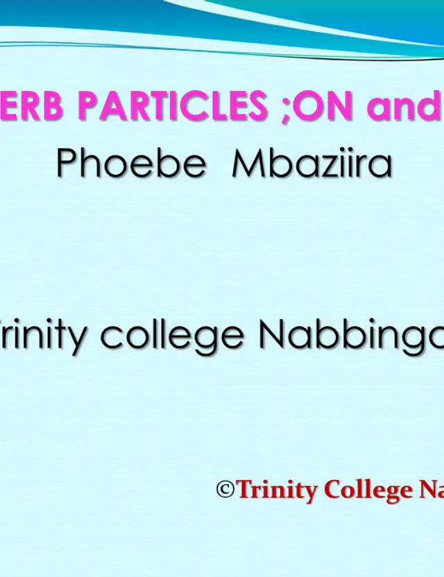 Cover of S3 English Language: Adverb Particles On and Off (S3 English Notes)