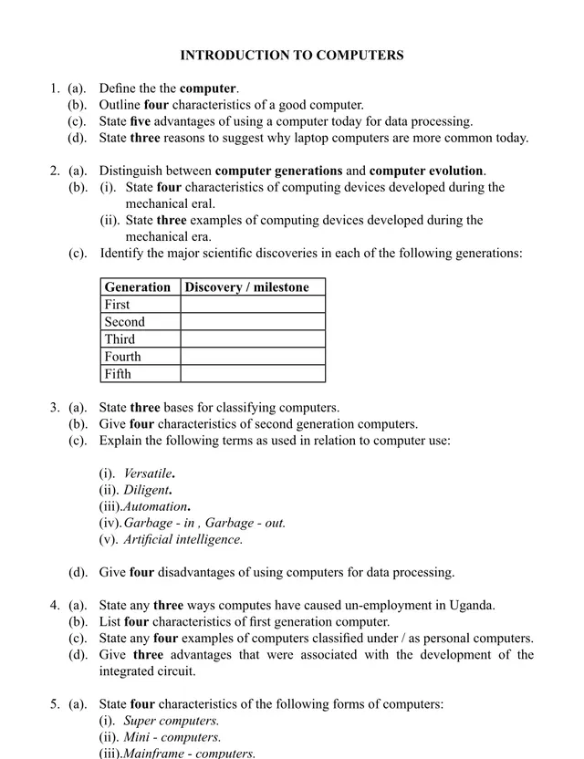 Cover of S4 Computer Studies Revision Kit: Introduction to Computers (S4 Computer Studies Revision Test)